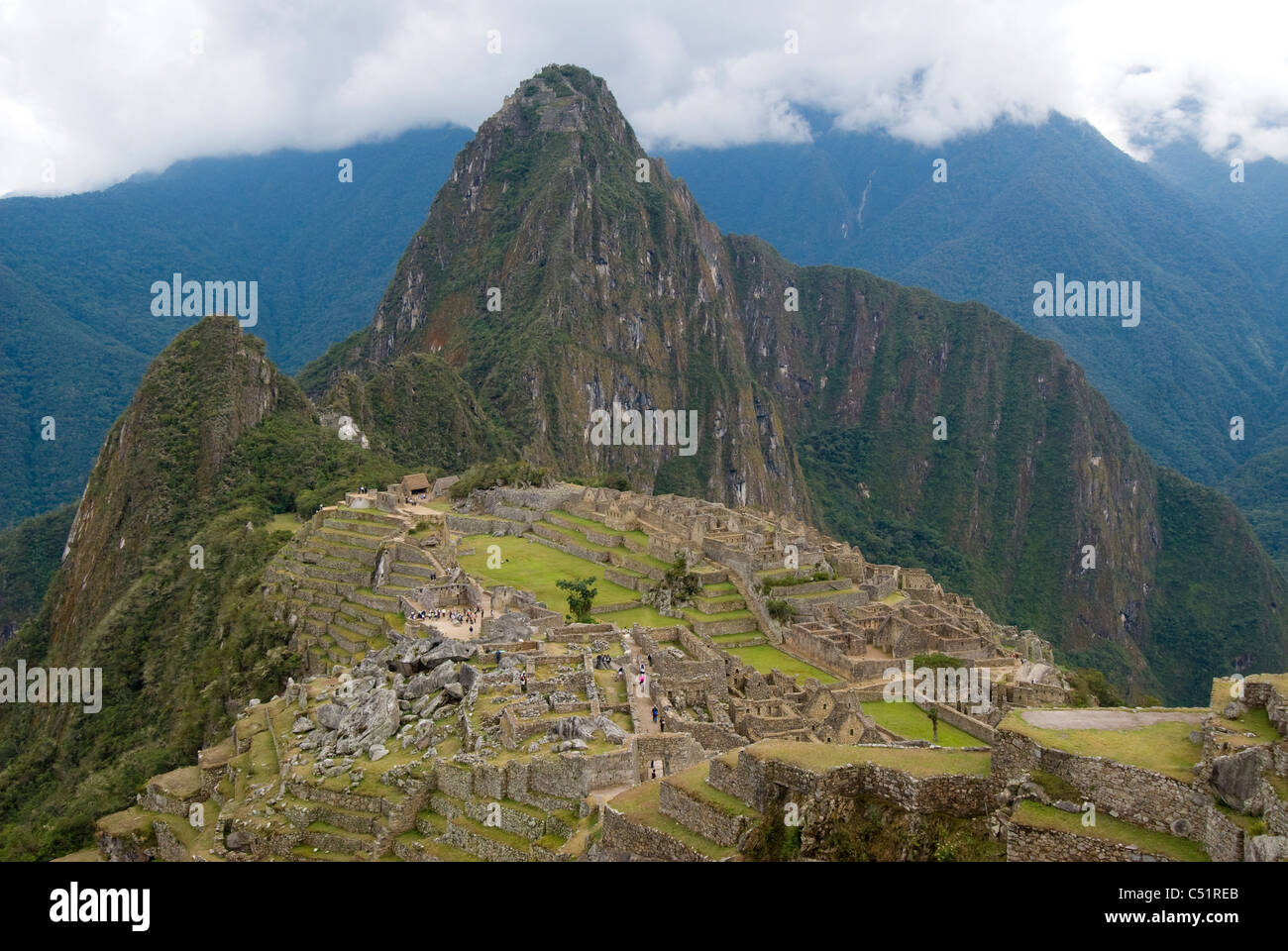 Machu Picchu ruins in the Peruvian Andes Stock Photo
