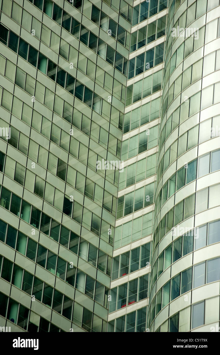 buildings, headquarters in la defense, paris business district Stock Photo