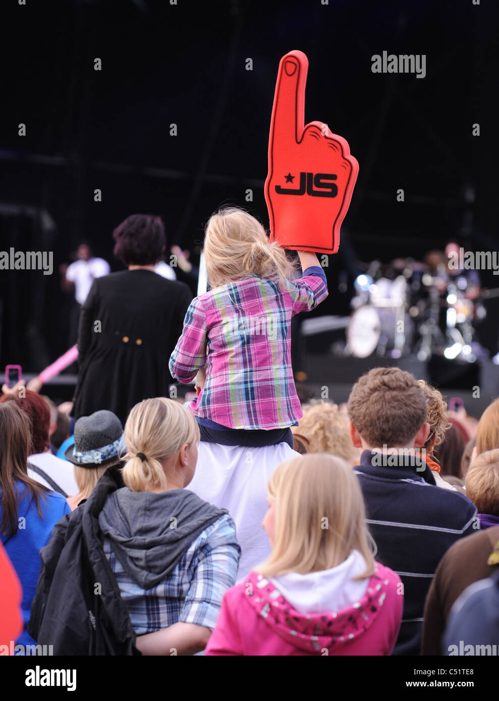 JLS concert at ingleston royal highland showground Edinburgh. Stock Photo