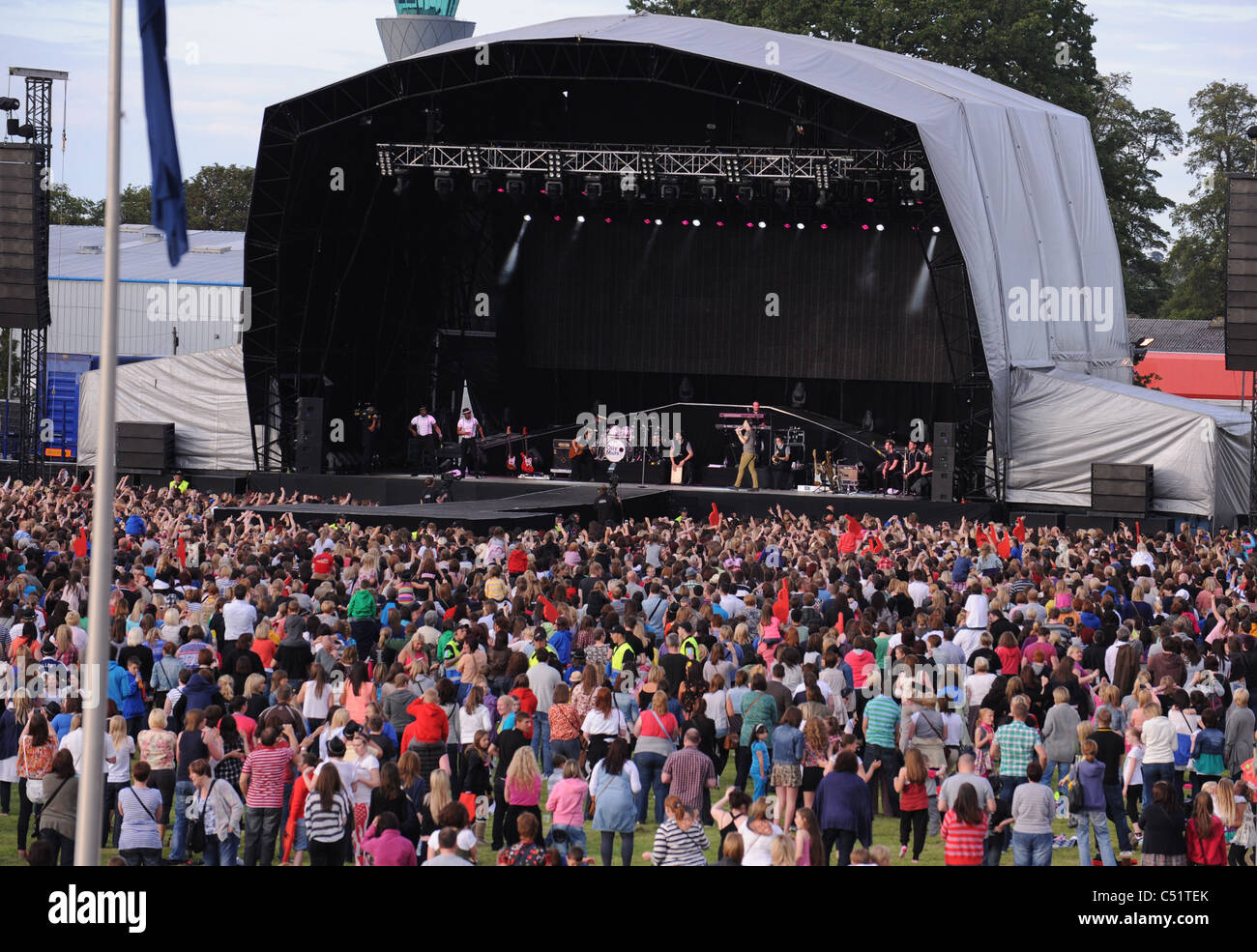Olly Murs concert at ingleston royal highland showground Edinburgh. Stock Photo