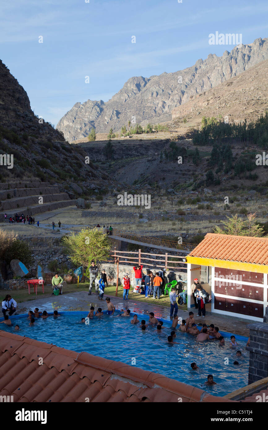 La Calera thermal springs, Chivay, Peru Stock Photo