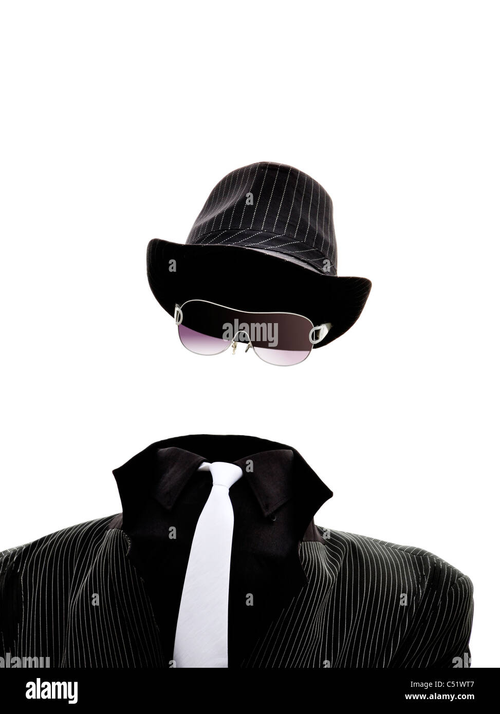 An invisible man isolated on white background Stock Photo Alamy