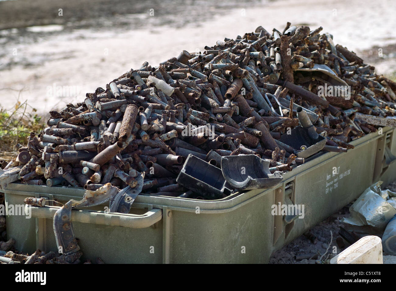 Dry Fire Training on a white background, Fake bullets made from red plastic  are used for shooting practice Stock Photo - Alamy