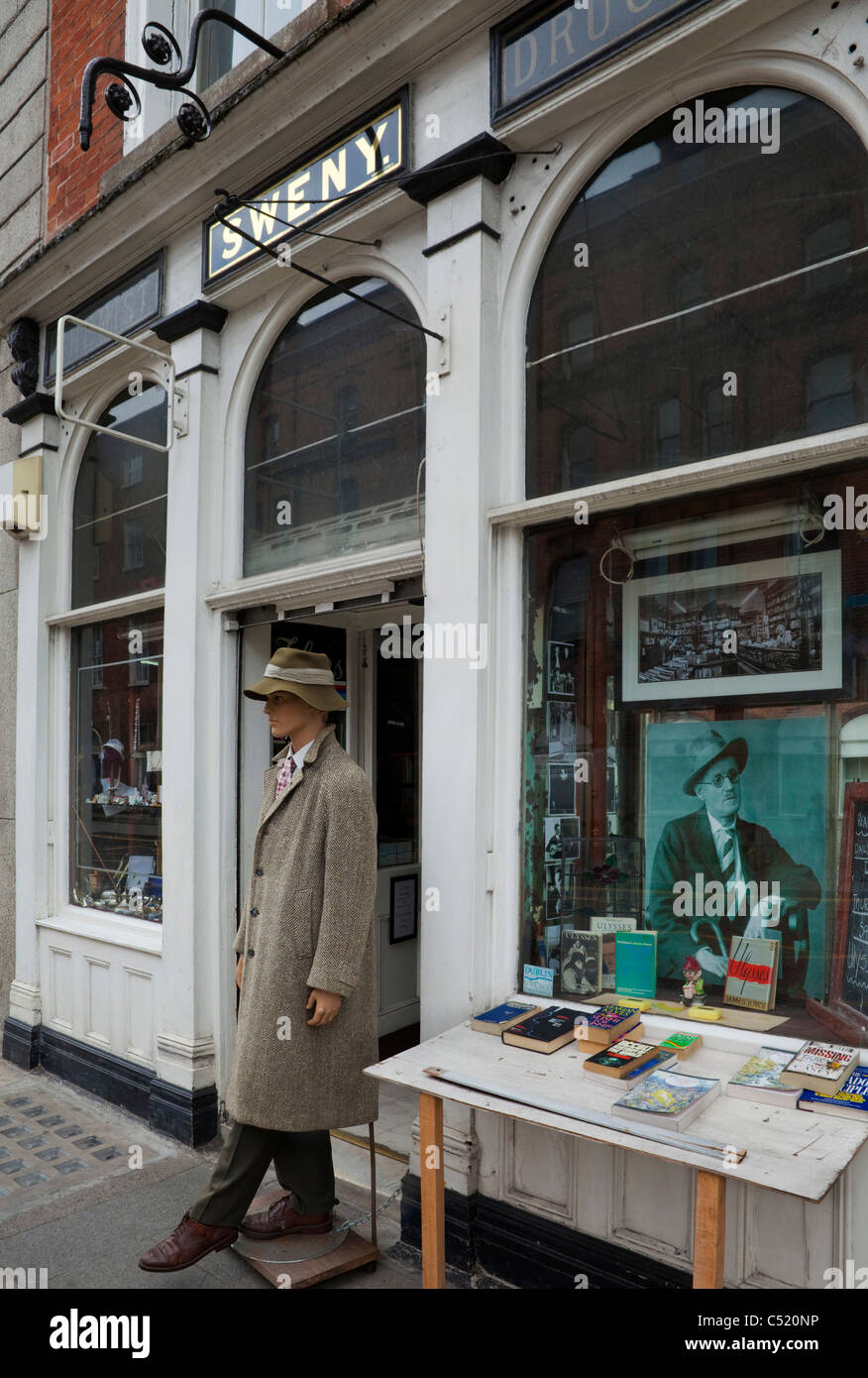 Sweny's Chemist Shop (1847), Where Leopold Bloom bought his soap in 'Ulysses' - and now a Museum, Westland Row, Dublin City, Ireland Stock Photo