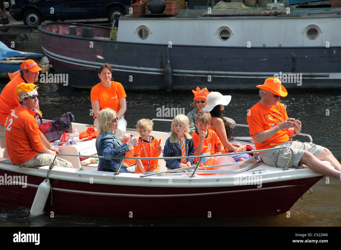 Queens Day Celebrations Amsterdam Stock Photo Alamy