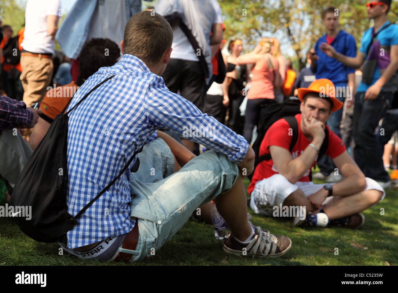 Queens Day Celebrations Amsterdam Stock Photo Alamy