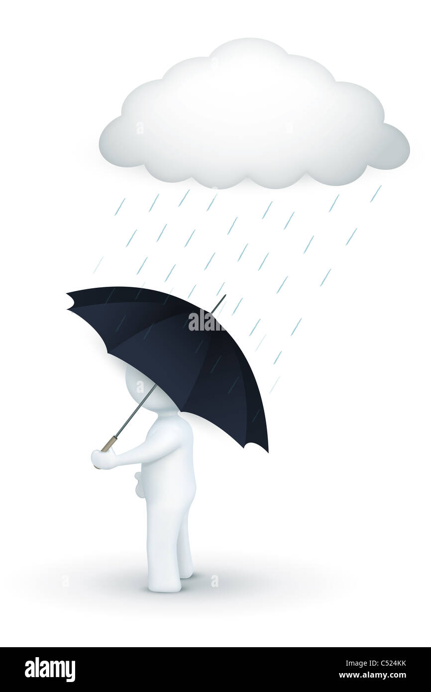 illustration of 3d character on an isolated white background Stock ...