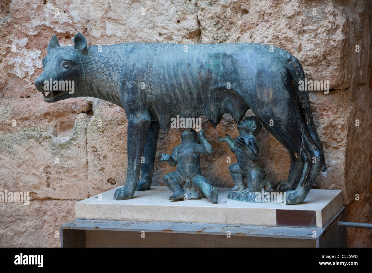 Loba Capitolina Sculpture in Tarragona, Catalonia, Spain Stock Photo