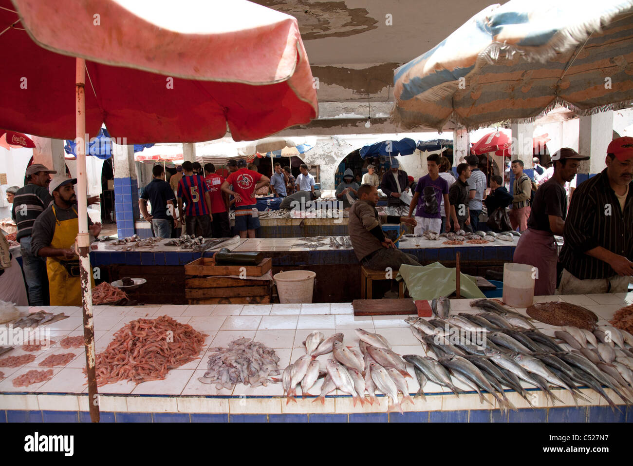 Fish market Essaouira Stock Photo Alamy