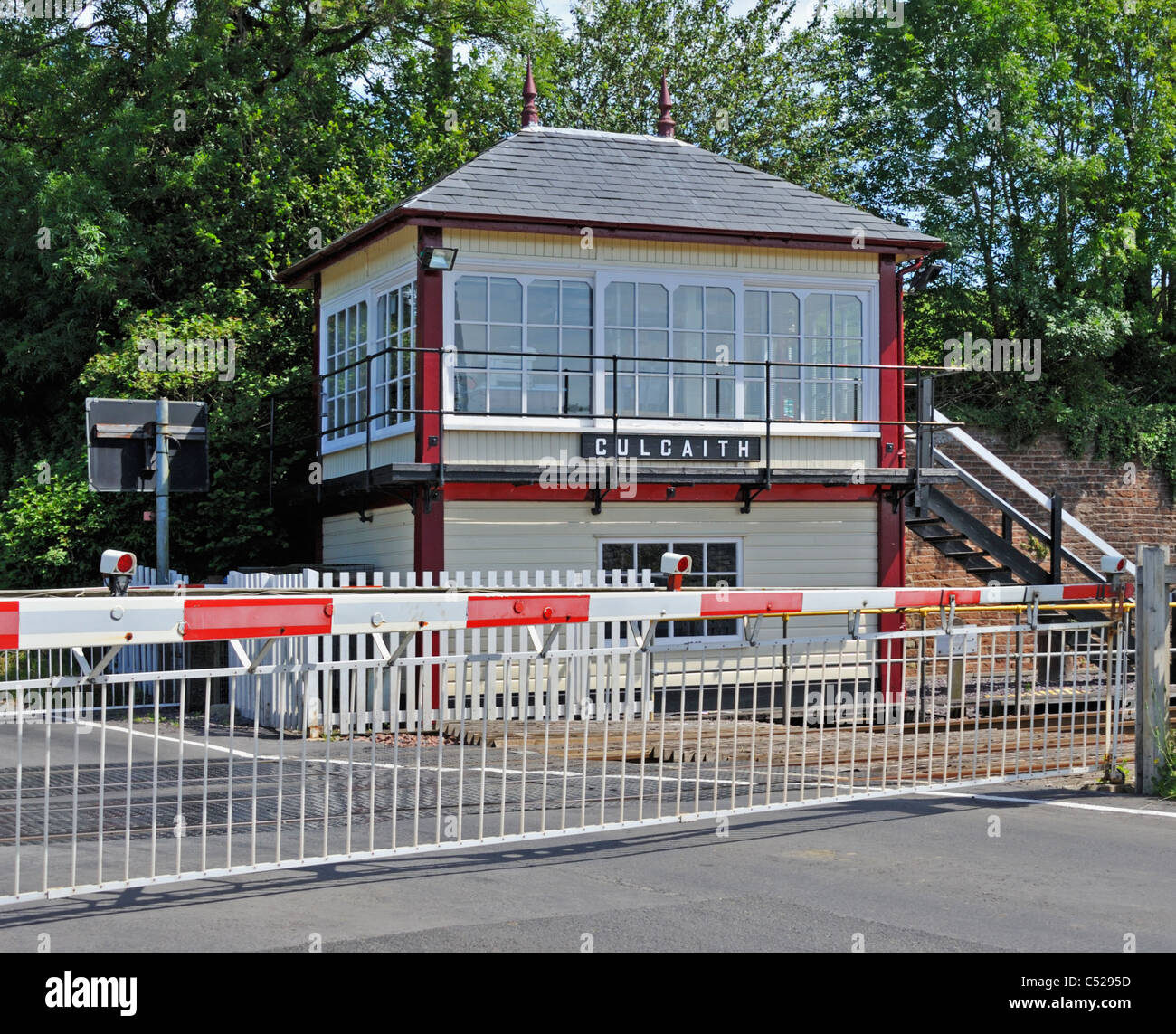 Signal Box And Level Crossing On The Settle To Carlisle Railway 