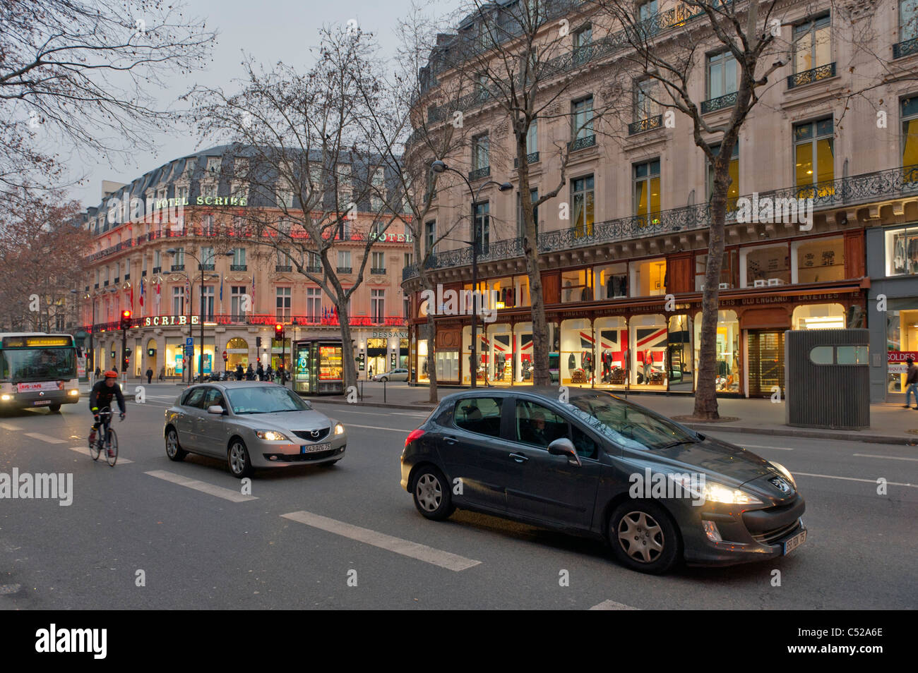 Blvd des Italiens Paris France Stock Photo