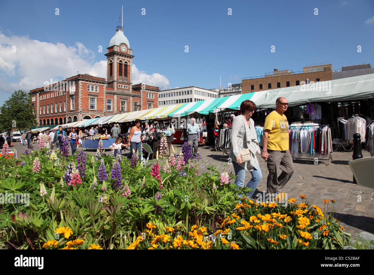 Chesterfield Market, Chesterfield, Derbyshire, England, U.K Stock Photo