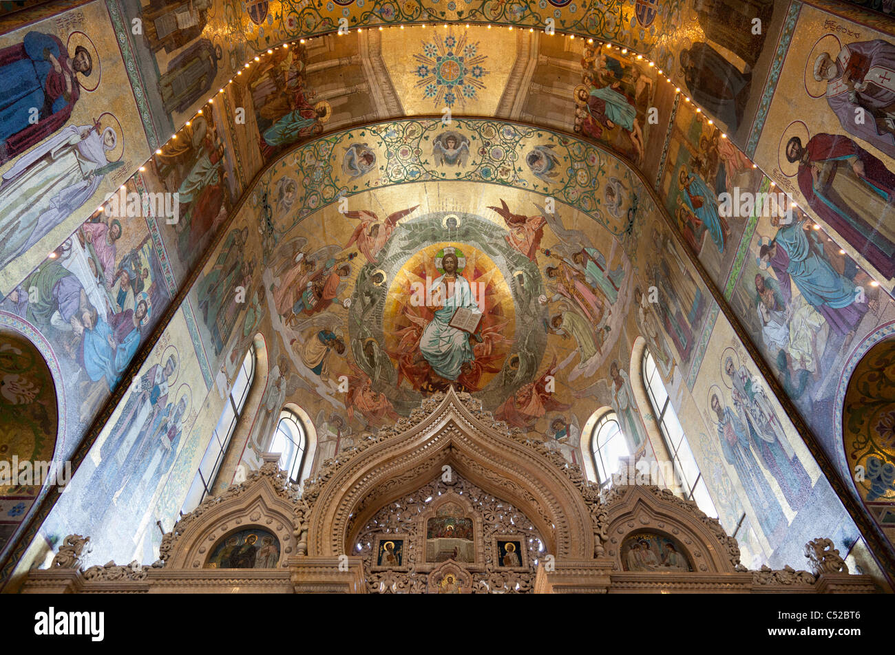 Church of the spilt blood, St Petersburg Russia - interior 4 Stock Photo