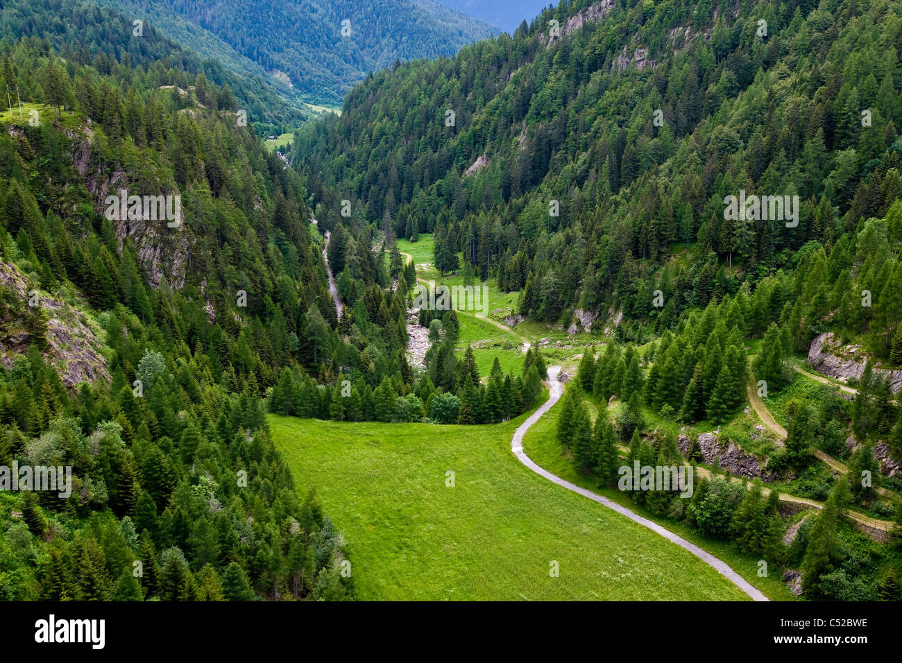 Landscape, Lavizzara valley, Switzerland Stock Photo