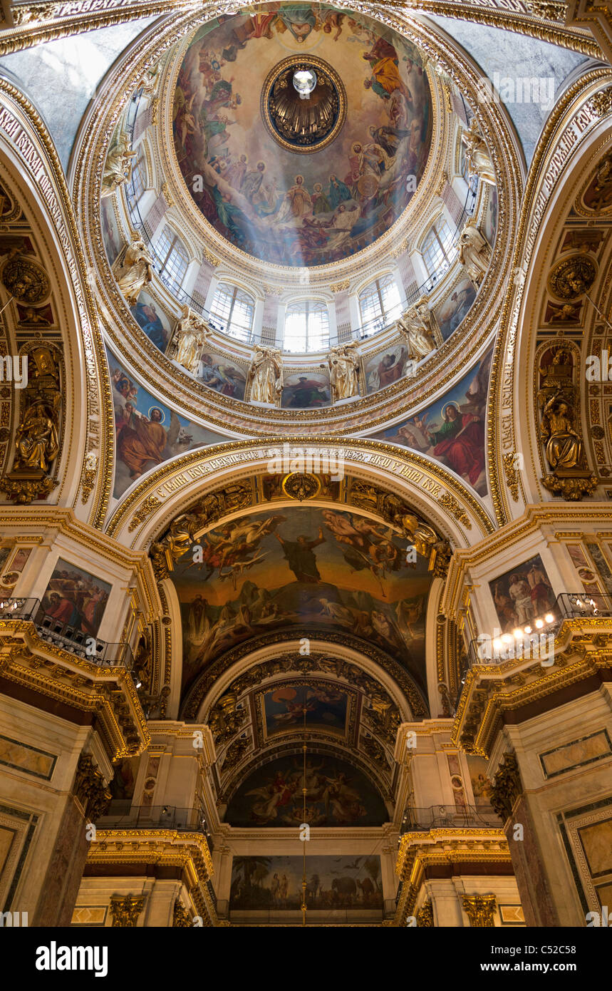 Saint Isaac's Cathedral, St. Petersburg Russia – interior 11 Stock Photo