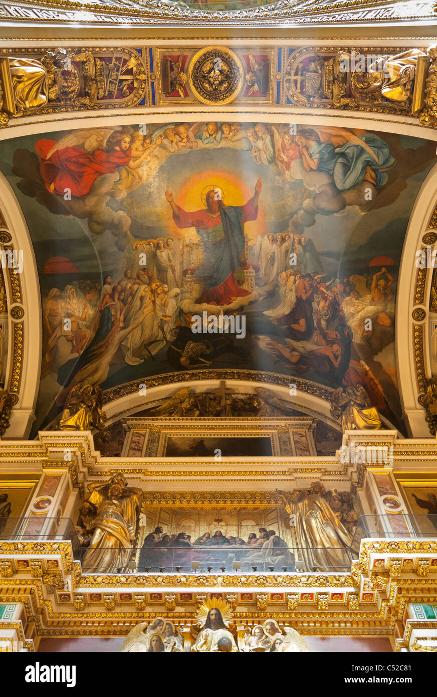 Saint Isaac's Cathedral, St. Petersburg Russia – interior 6 Stock Photo