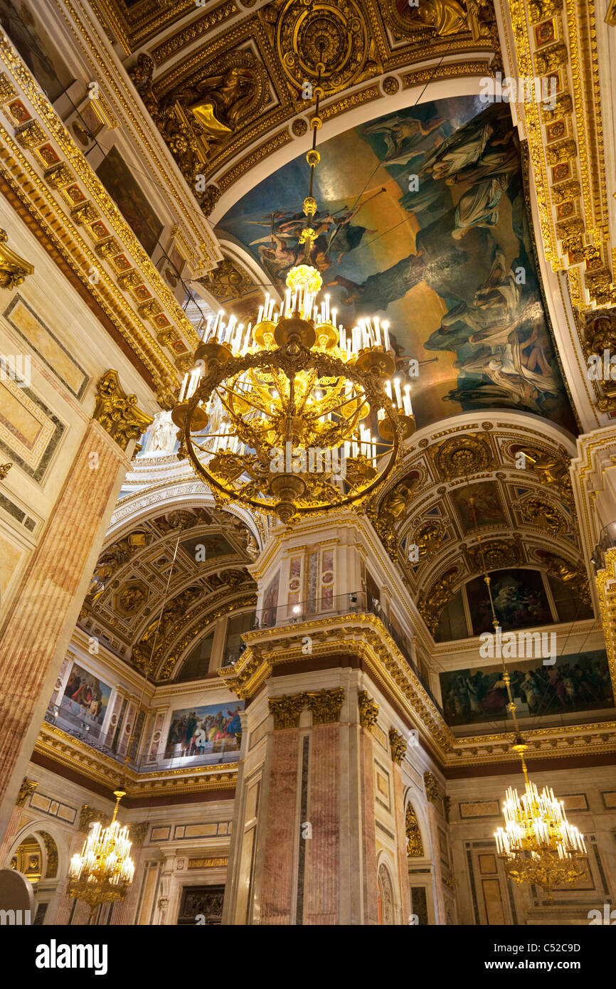 Saint Isaac's Cathedral, St. Petersburg Russia – interior 4 Stock Photo