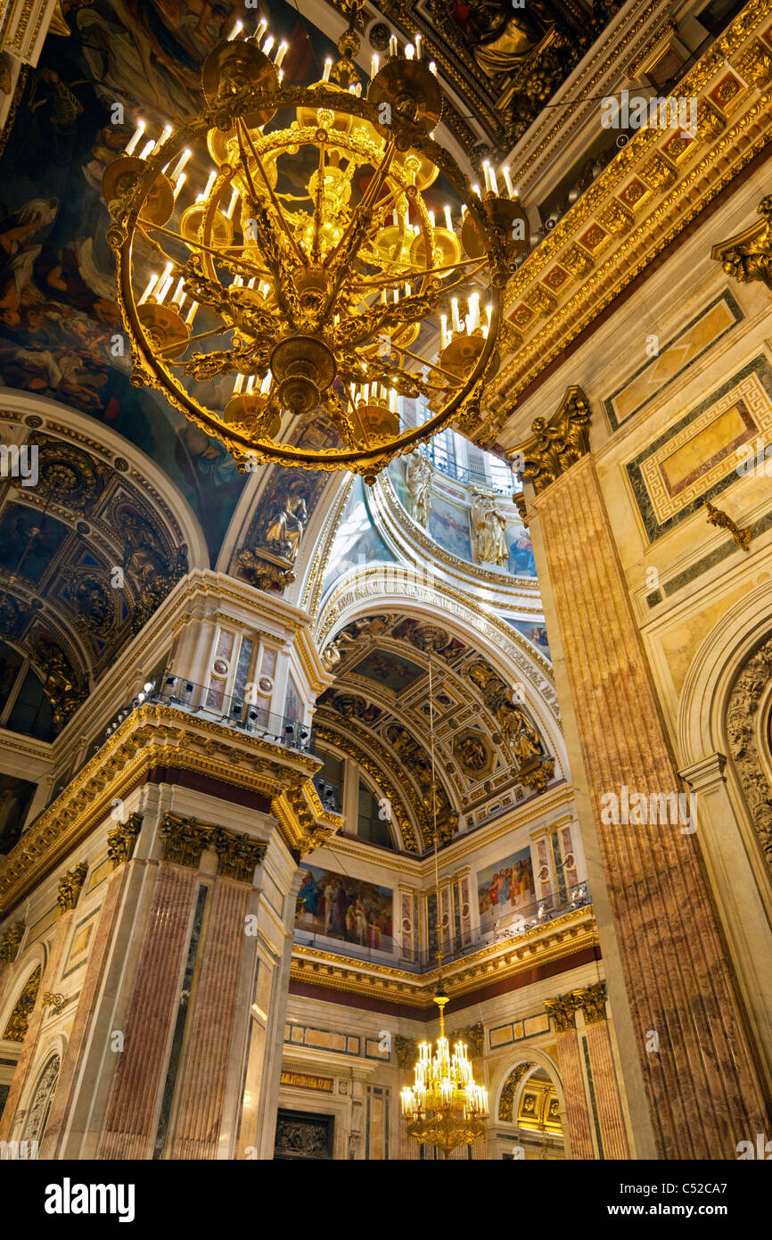 Saint Isaac's Cathedral, St. Petersburg Russia – interior 3 Stock Photo