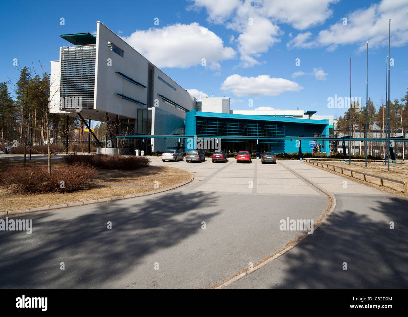 Oulu university ( Oulun yliopisto ) main entrance , Finland Stock Photo