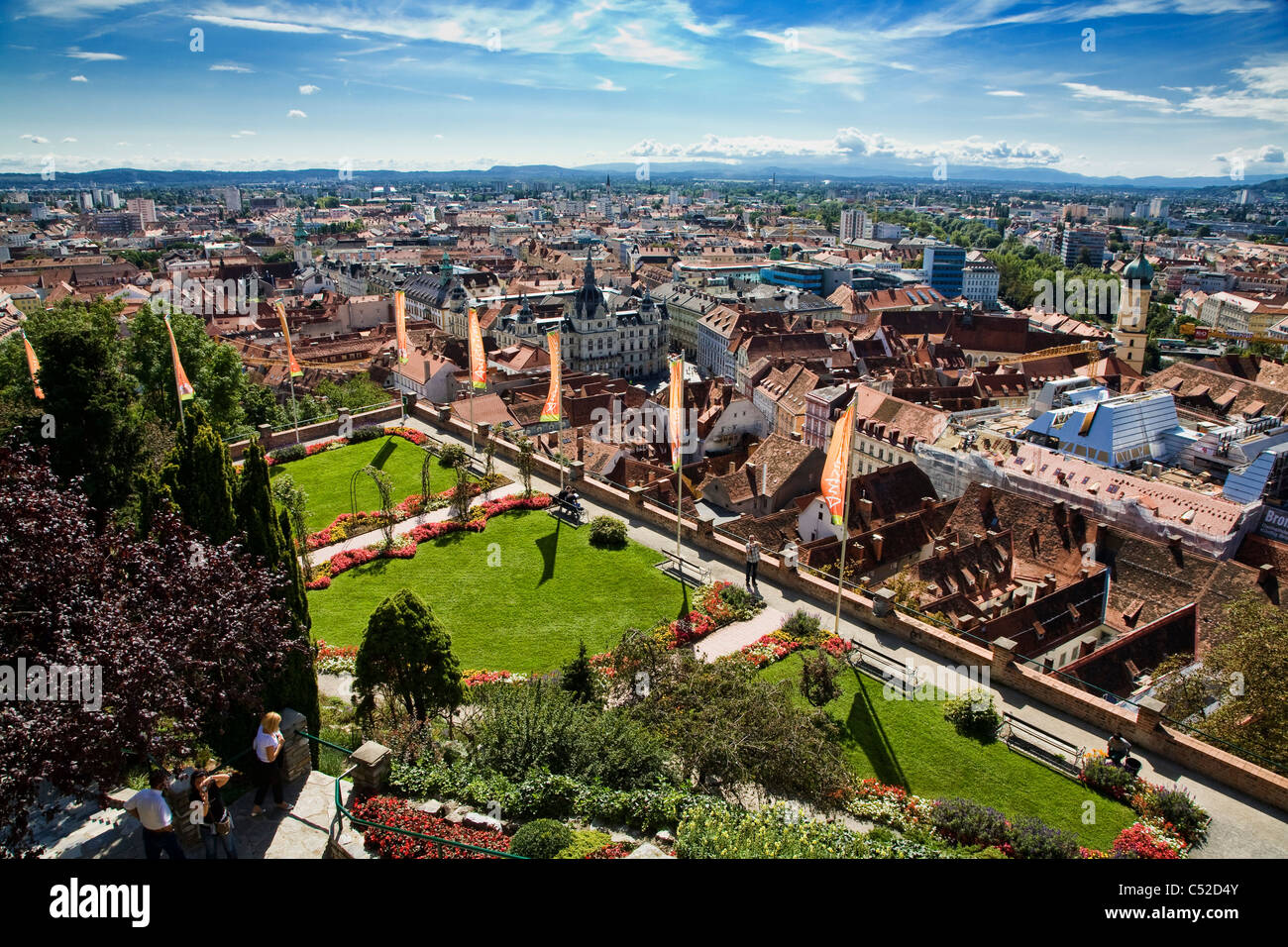 The Graz skyline, Austria Stock Photo - Alamy