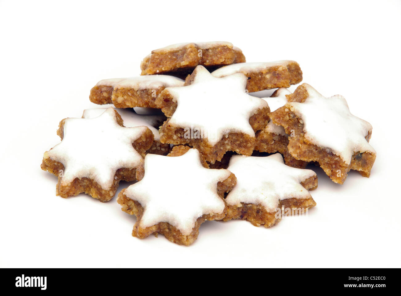Zimtstern - star-shaped cinnamon biscuit 05 Stock Photo