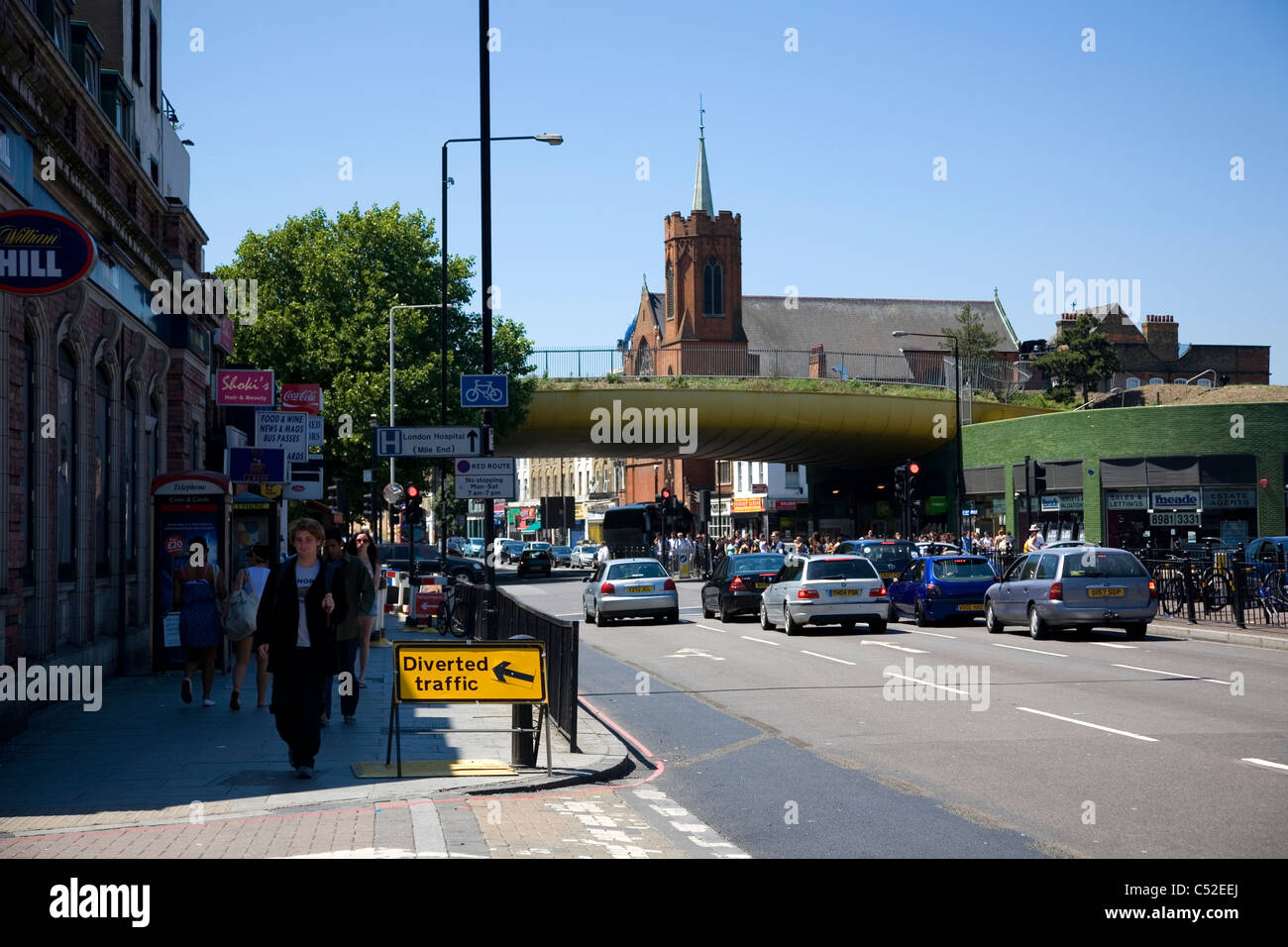 Mile End Road at Mile End Stock Photo Alamy