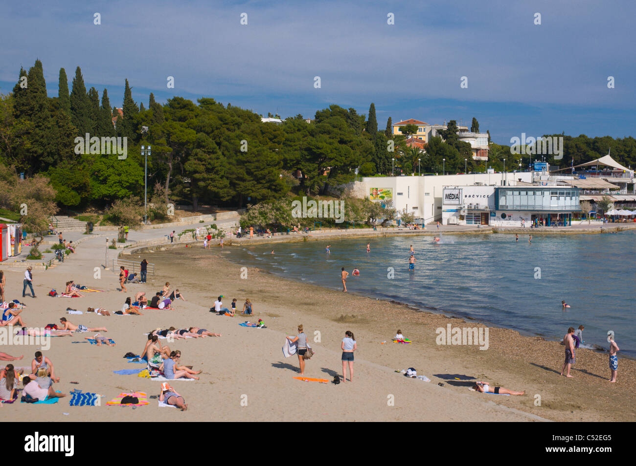 Bacvice Beach Split Dalmatia Croatia Europe Stock Photo