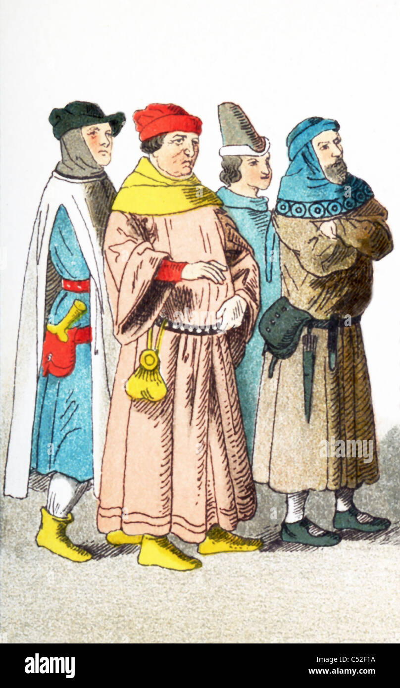 Medieval french citizens hi-res stock photography and images