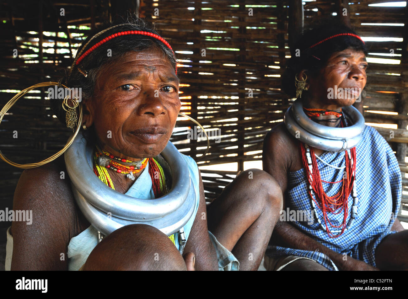 Gadba tribal people in the Indian state of Orissa. Stock Photo