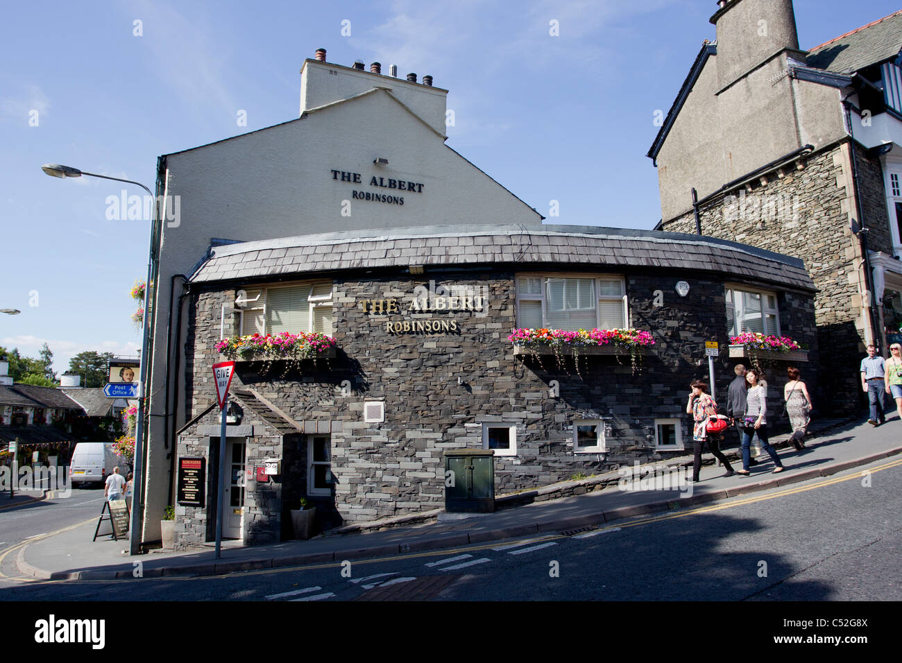 Bowness on Windermere Prince Albert pub Stock Photo Alamy