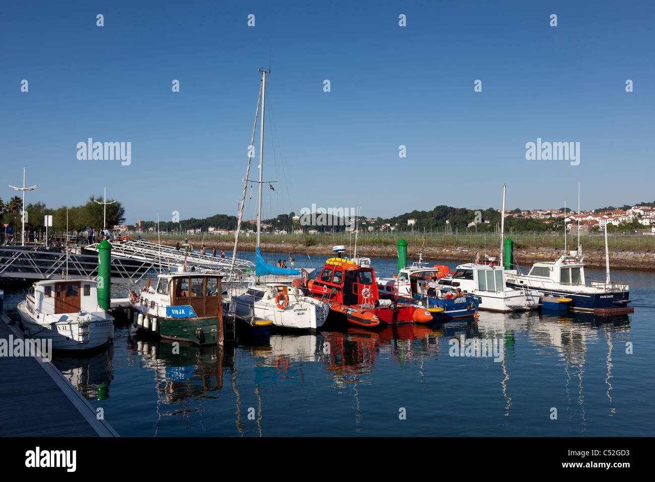 Port of Hondarribia, Gipuzkoa, Basque Country, Spain Stock Photo