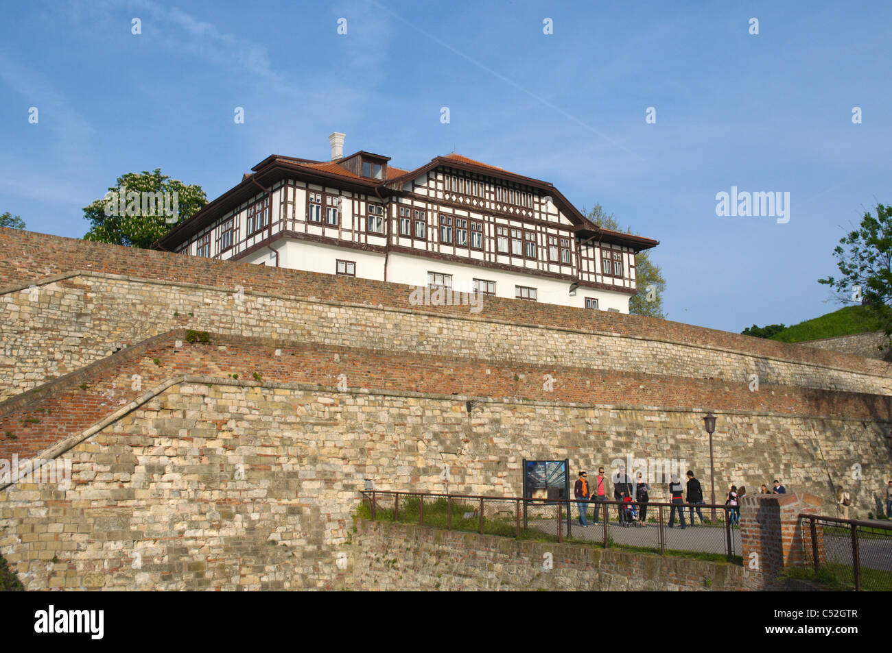 City Institute for the Protection of Cultural Monuments building Kalemegdan fortress park central Belgrade Serbia Europe Stock Photo