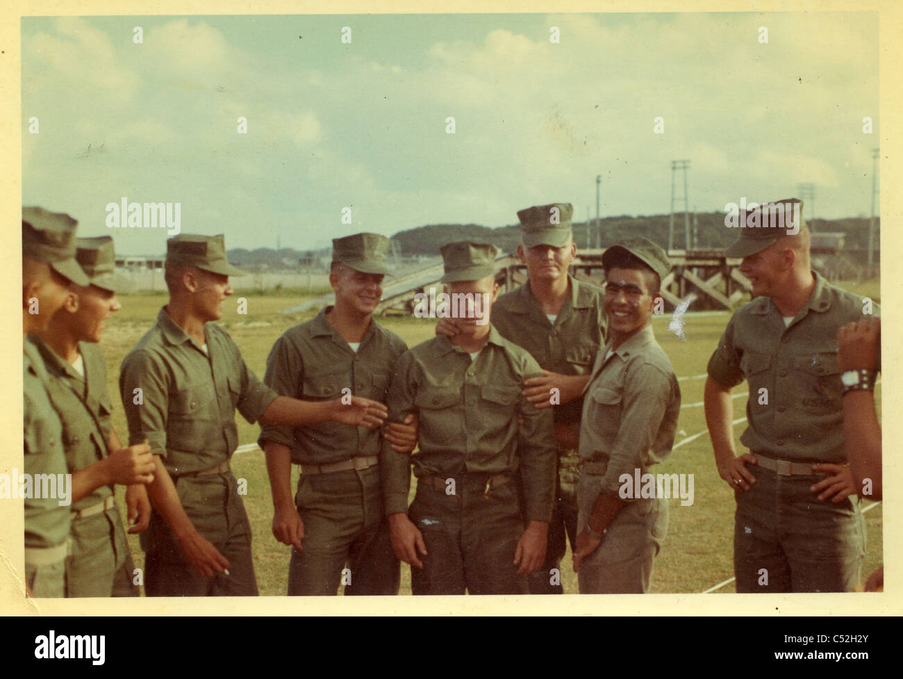 Marines photos Danang Vietnam late during 1968 or 1969 Vietnam WAr Stock Photo