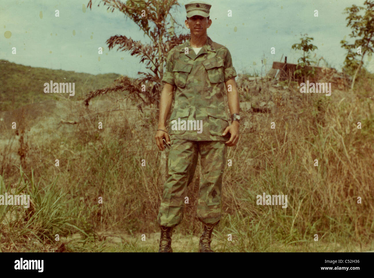 Marines photos Danang Vietnam late during 1968 or 1969 Vietnam WAr Stock Photo