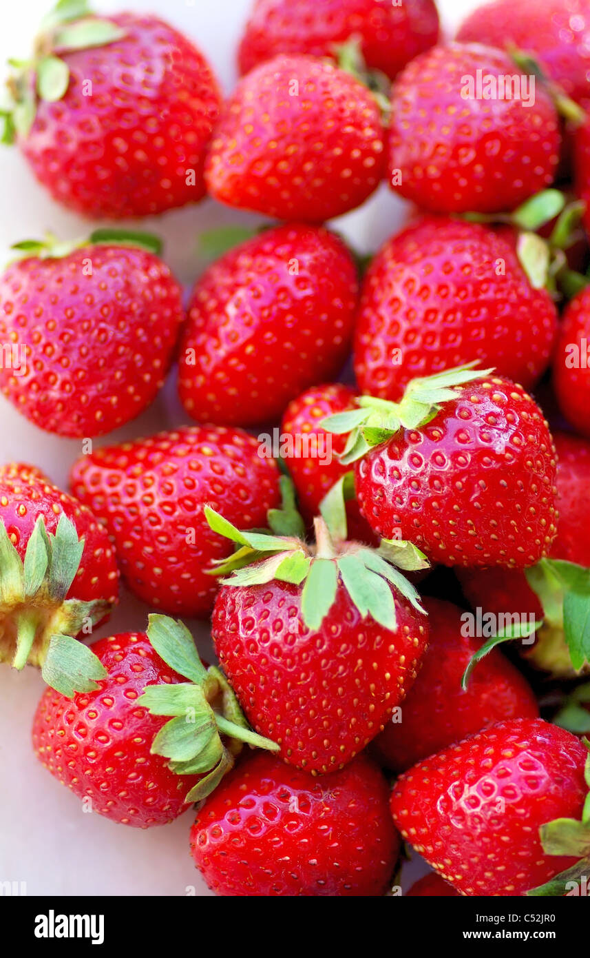 Fresh strawberry background Stock Photo - Alamy