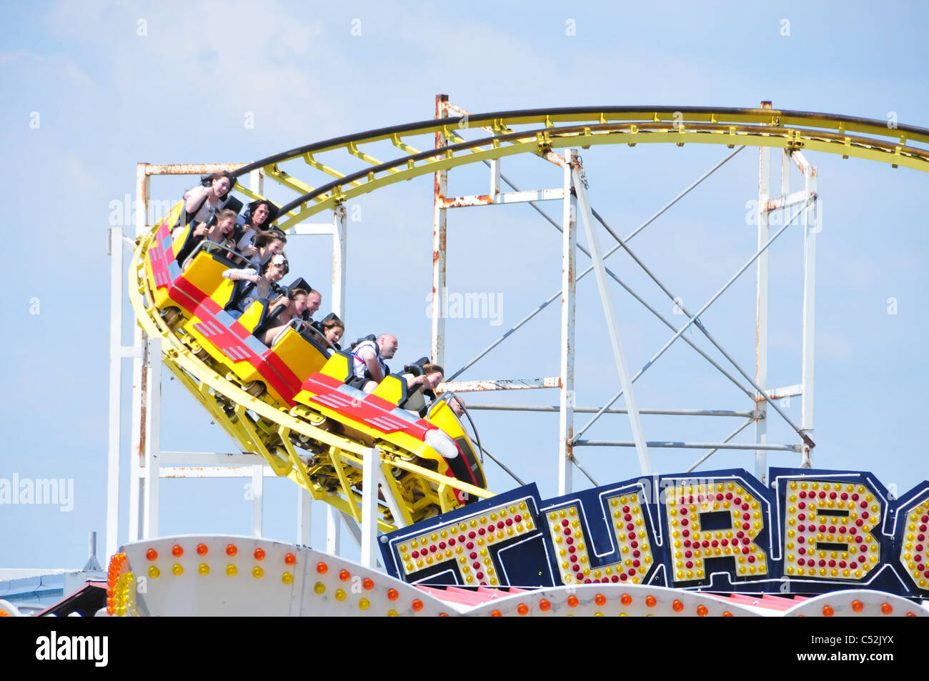 Brighton Pier Funfair Stock Photo Alamy