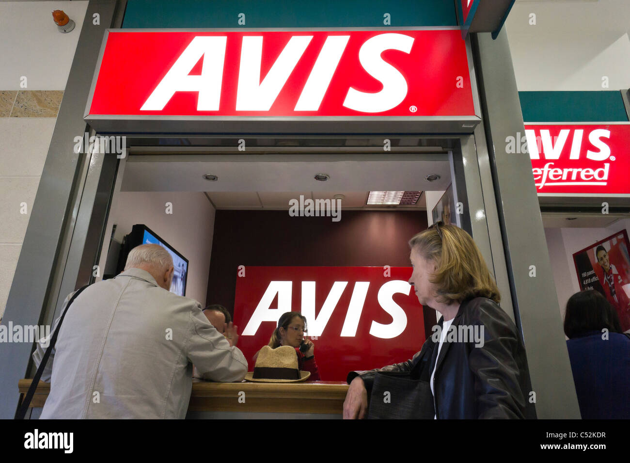 Avis Car Rental Desk Bari Airport Italy Stock Photo 37553203