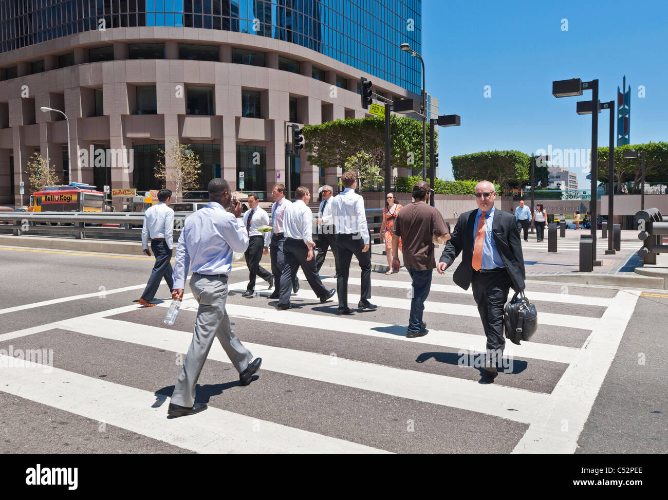 Businesspeople in Downtown. Stock Photo