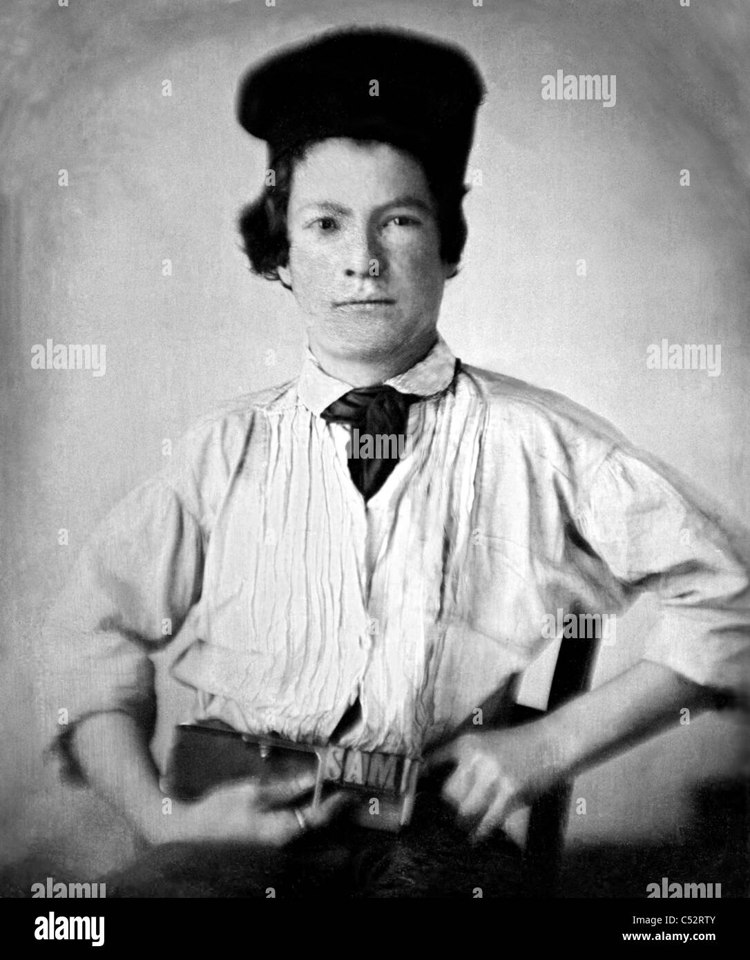 MARK TWAIN (1835-1910) American writer and humorist in aged 15 in 1850 Stock Photo