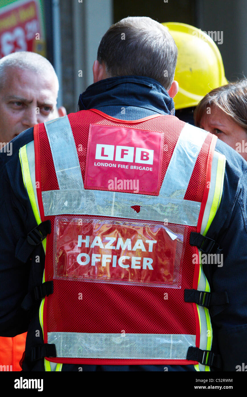 London Fire Brigade and Tube staff deal with a chemical incident at