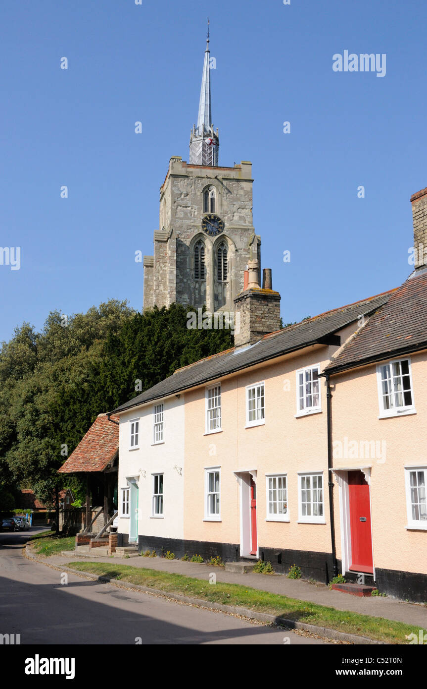 Cottages on Mill Street, Ashwell, Herts Stock Photo Alamy