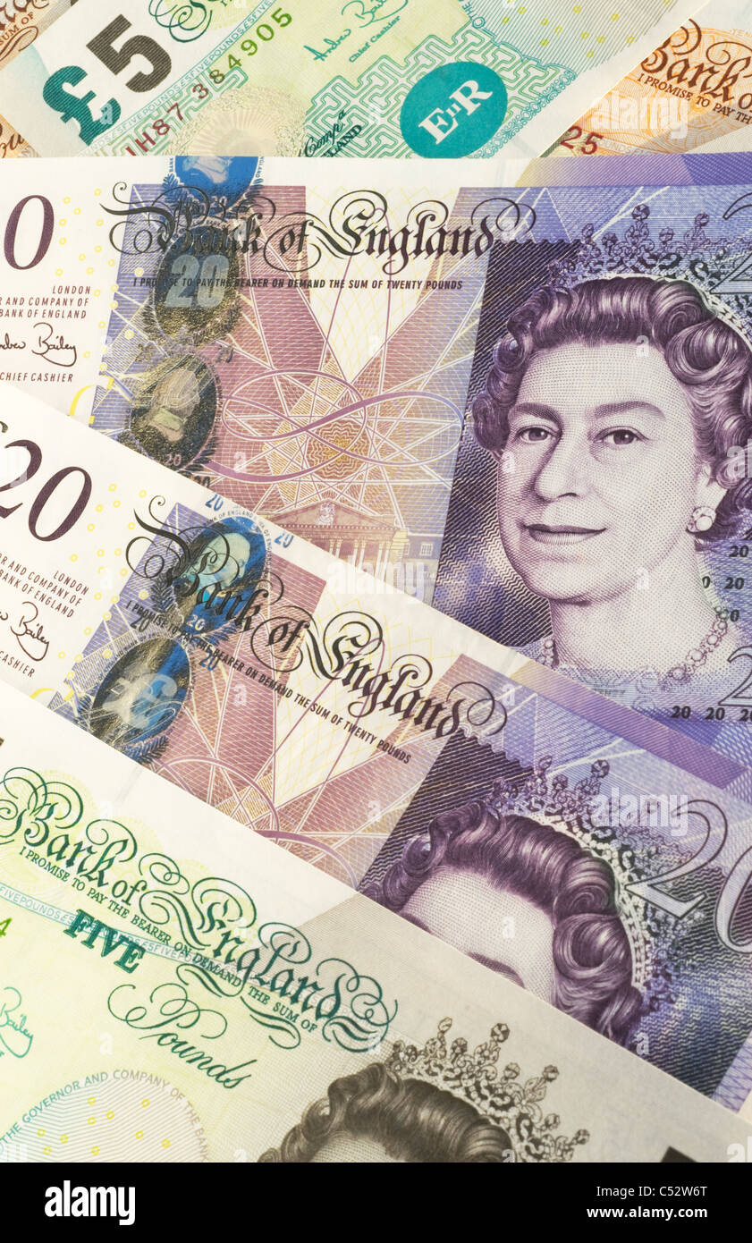 Twenty pound and ten pound notes hi res stock photography and images Twenty pound and ten pound notes hi res stock photography and images