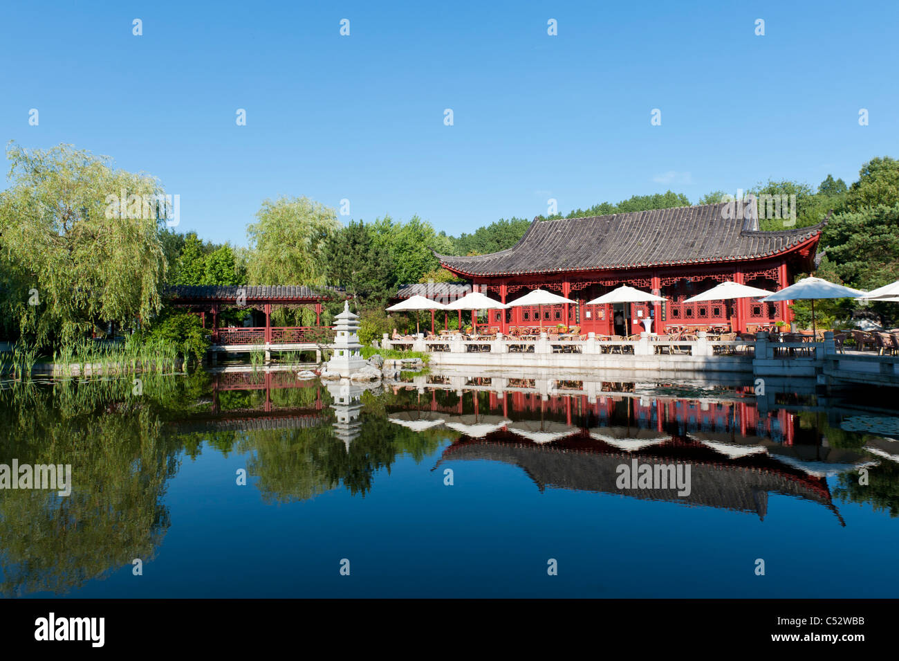The Chinese Garden at the Garten der Welt in Marzahn district of Berlin Germany Stock Photo
