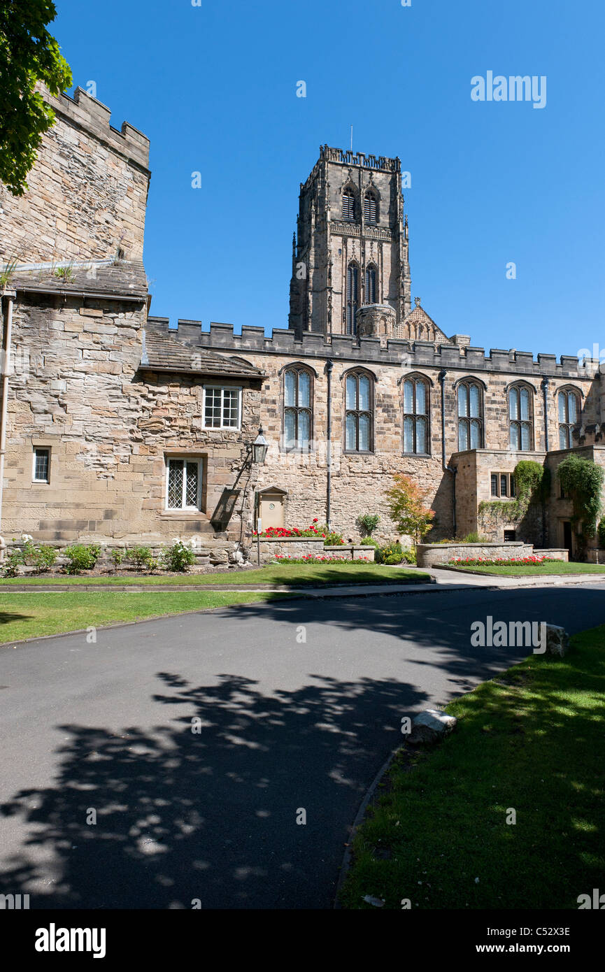 College Grounds Durham Cathedral Stock Photo
