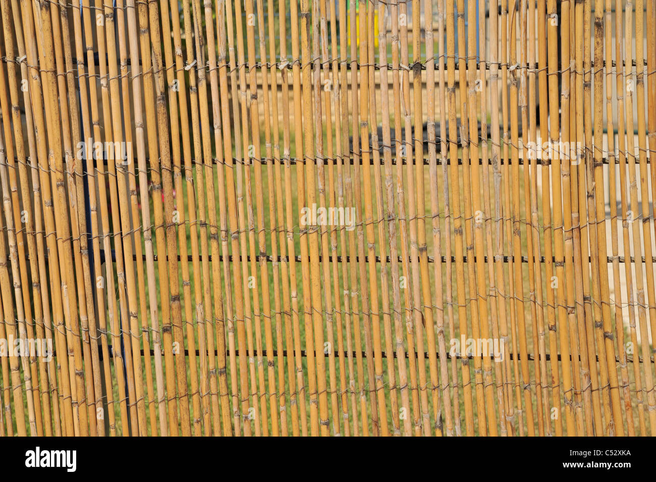 fence straw Stock Photo