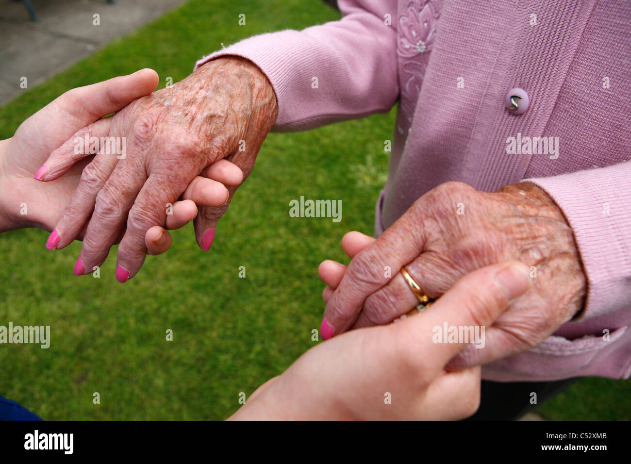 Resident. St Cecilia's Care Home, Scarborough. UK Stock Photo Alamy