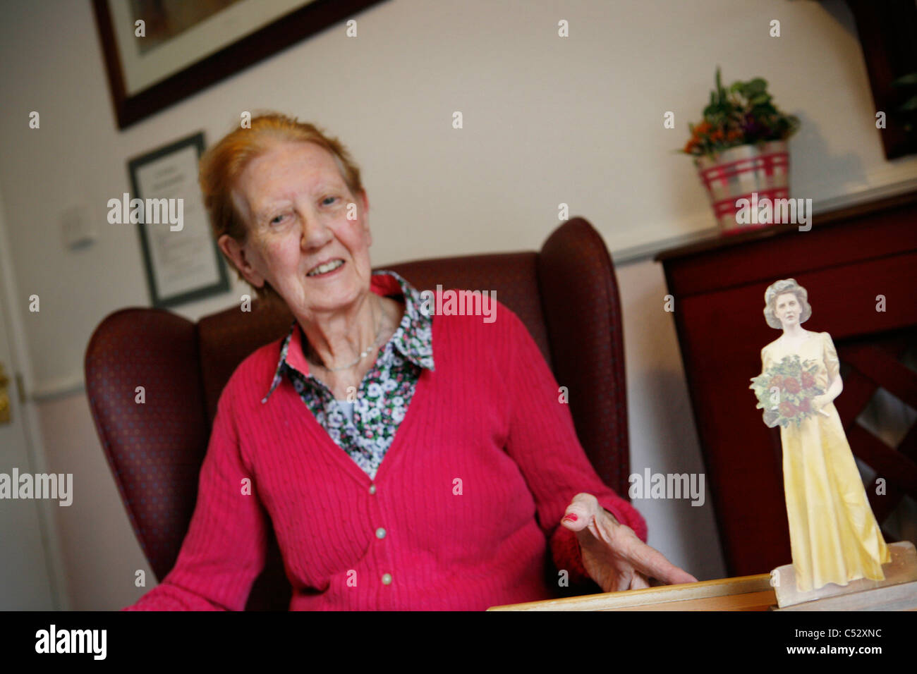 Resident. St Cecilia's Care Home, Scarborough. UK Stock Photo - Alamy