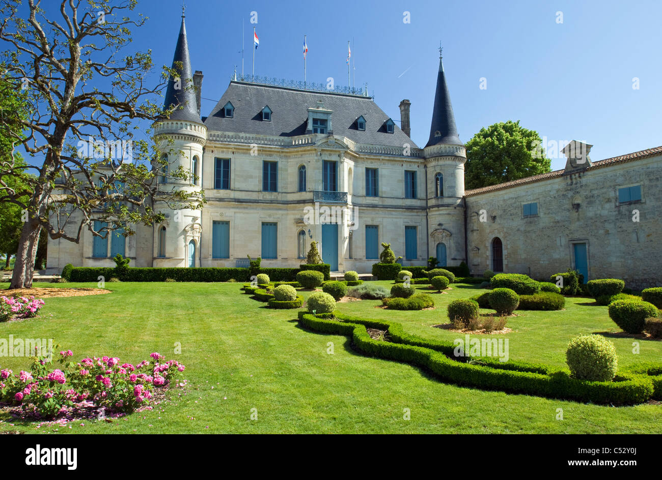 Château Palmer on a clear sunny day Stock Photo