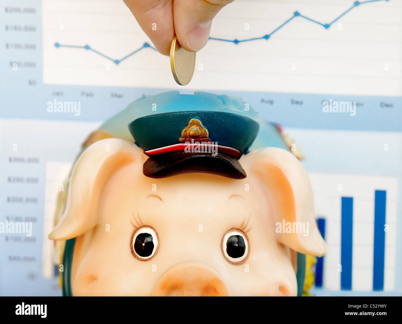 Piggy Bank Savings Stock Photo - Alamy