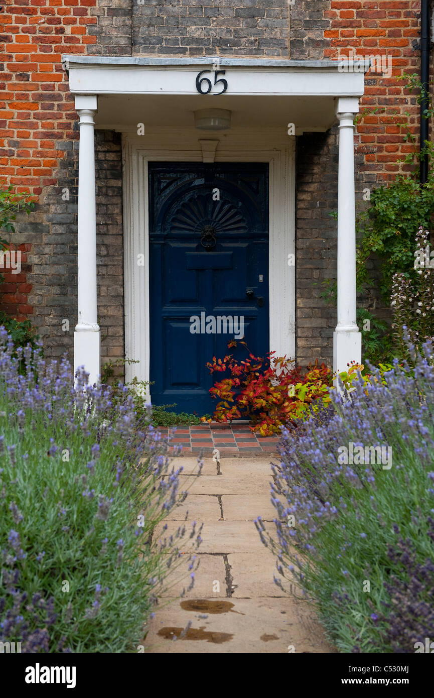 Front door on a grand period property in Norwich, East Anglia, England